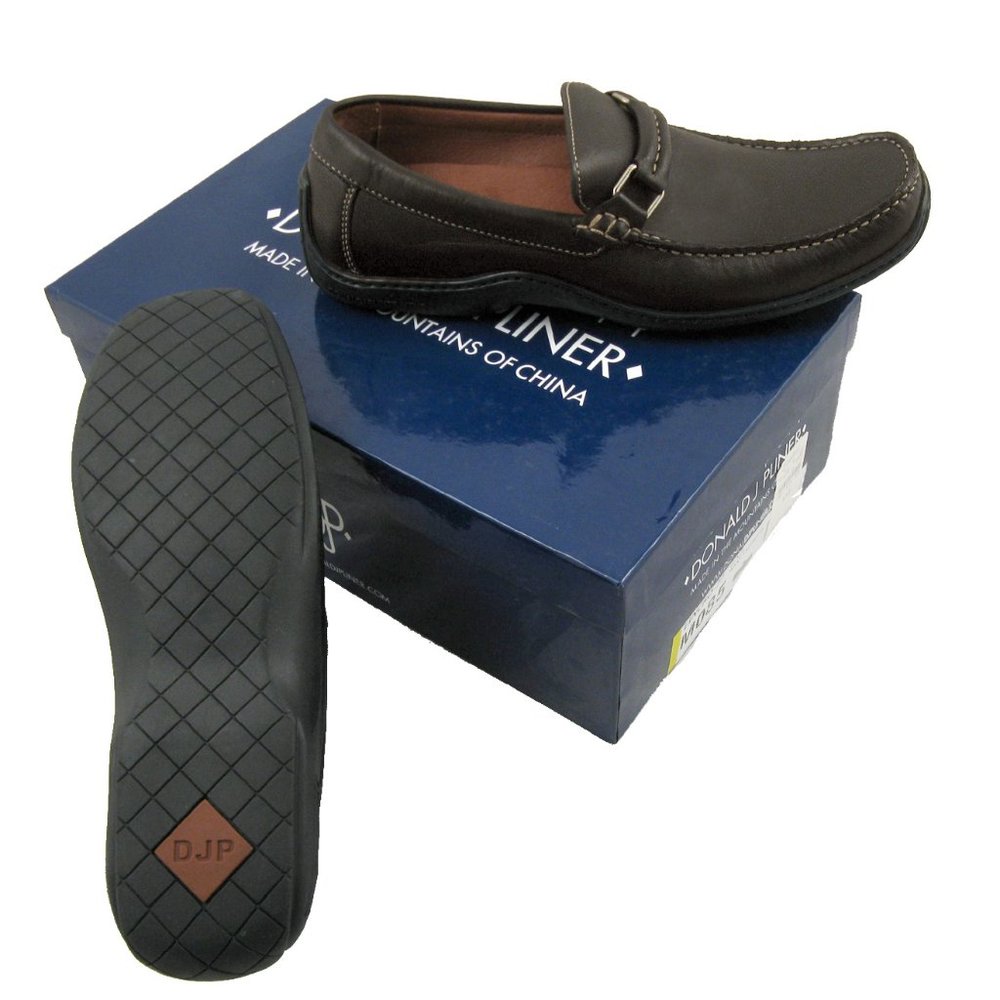 NEW Donald J Pliner Driving Loafers Shoes! 9 Dark Brown Eincho Model